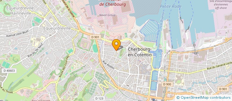 localisation de l'entreprise SCI LES 3 RIVIERES à CHERBOURG-EN-COTENTIN