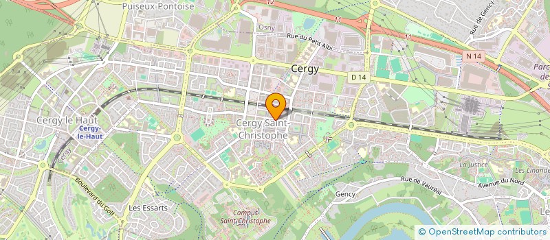 localisation de l'entreprise SCI LES 3 ROSES  CERGY