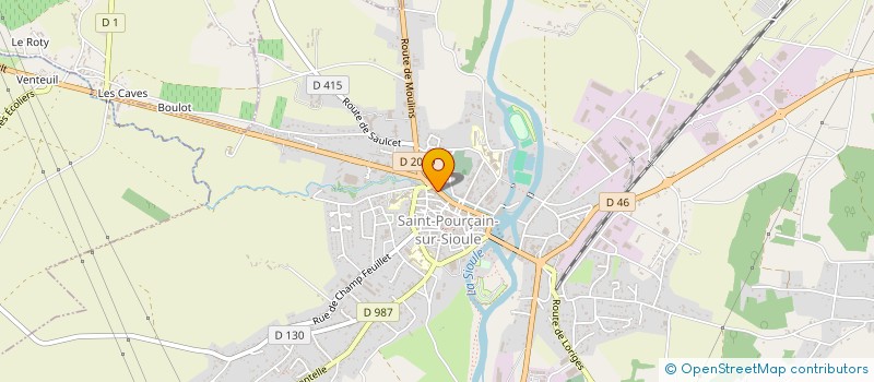 localisation de l'entreprise SCI LES 3 S  SAINT-POURCAIN-SUR-SIOULE