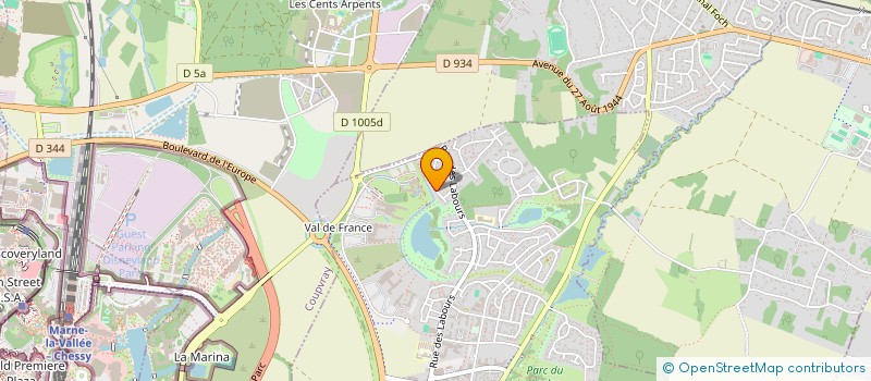 localisation de l'entreprise SCI LES 3 S  MAGNY-LE-HONGRE