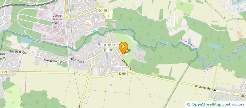 localisation de l'entreprise SCI LES 3 S  BOURAY-SUR-JUINE