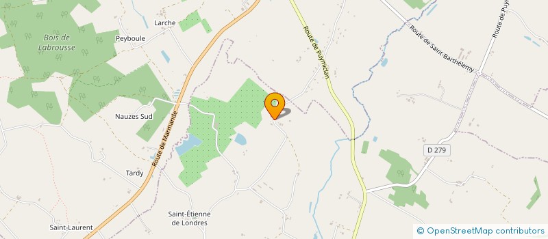 localisation de l'entreprise SCI LES 3 SOLEILS  LABRETONIE