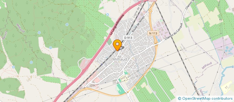 localisation de l'entreprise SCI LES 3 SOLEILS  MILHAUD