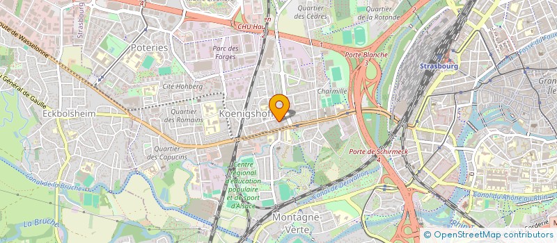 localisation de l'entreprise SCI LES 3 T  STRASBOURG