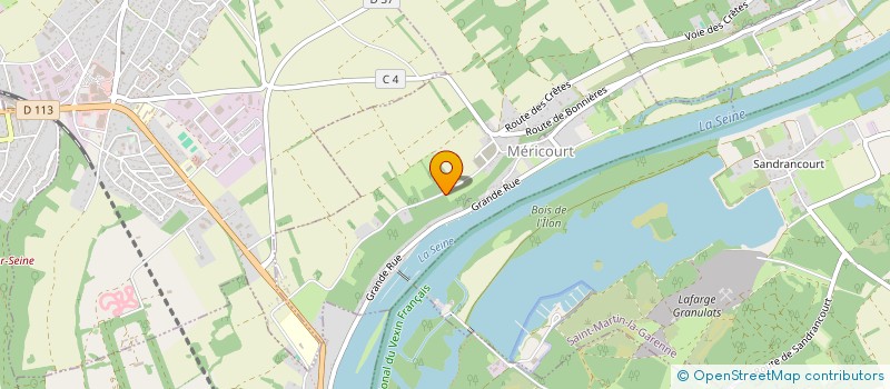 localisation de l'entreprise SCI LES 3 T  MERICOURT