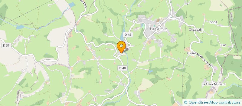 localisation de l'entreprise SCI LES 3 T.  LA GRESLE