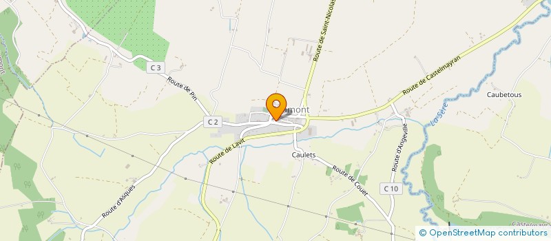 localisation de l'entreprise SCI LES 3 TEP à CAUMONT