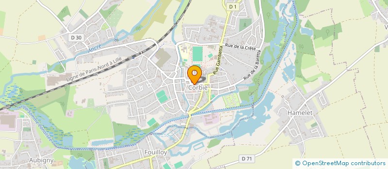 localisation de l'entreprise SCI LES 3 VALLEES à CORBIE