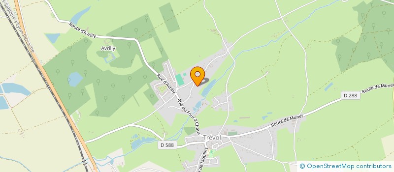 localisation de l'entreprise SCI LES 3 VALS  TREVOL