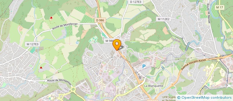 localisation de l'entreprise SCI LES 3 VALSIERE  GRABELS