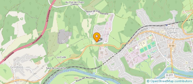 localisation de l'entreprise SCI LES 3 VARDA  BAUME-LES-DAMES