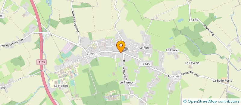 localisation de l'entreprise SCI LES 3 VOISINS  GENECH