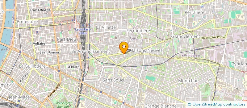 localisation de l'entreprise SCI LES 33 MARCHES  LYON