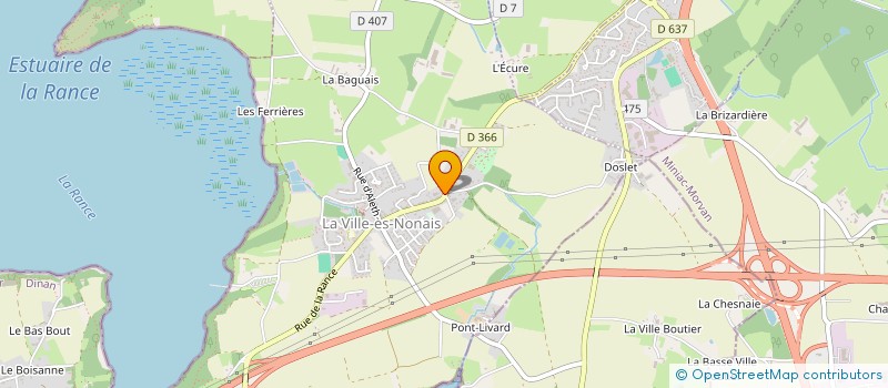 localisation de l'entreprise SCI LES 3A  LA VILLE-ES-NONAIS