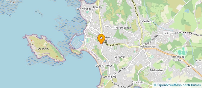 localisation de l'entreprise SCI LES 3A & 4B  TREBEURDEN