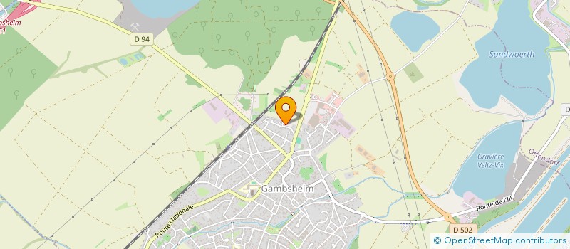 localisation de l'entreprise SCI LES 3A  GAMBSHEIM