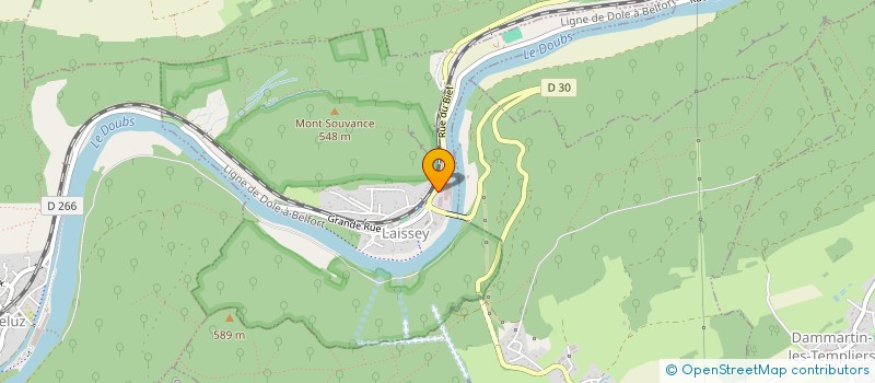 localisation de l'entreprise SCI LES 3B  LAISSEY