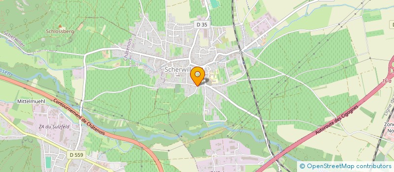 localisation de l'entreprise SCI LES 3C  SCHERWILLER