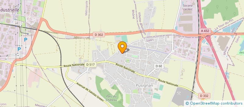 localisation de l'entreprise SCI LES 3D  PUSIGNAN