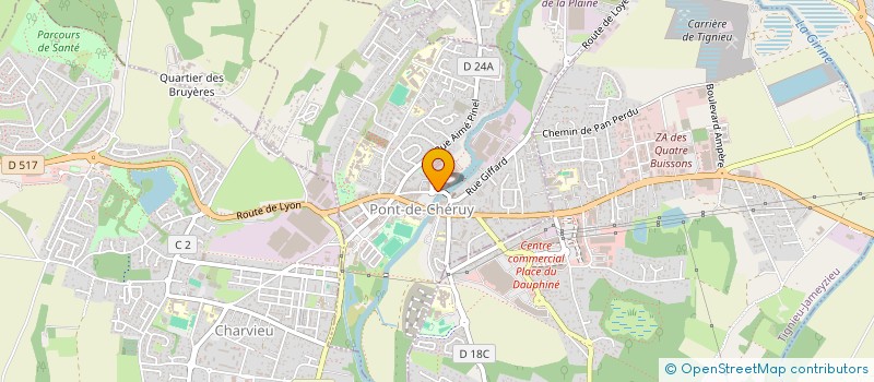 localisation de l'entreprise SCI LES 3D  PONT-DE-CHERUY