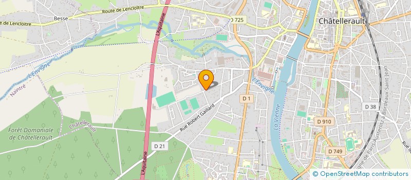 localisation de l'entreprise SCI LES 3FP  CHATELLERAULT