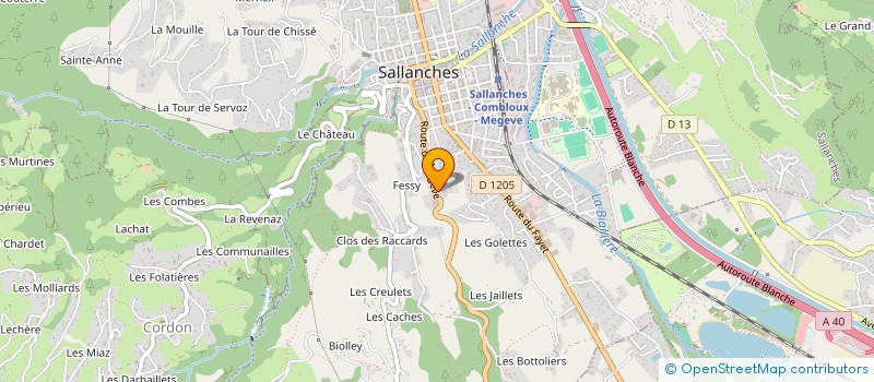localisation de l'entreprise SCI LES 3G à SALLANCHES