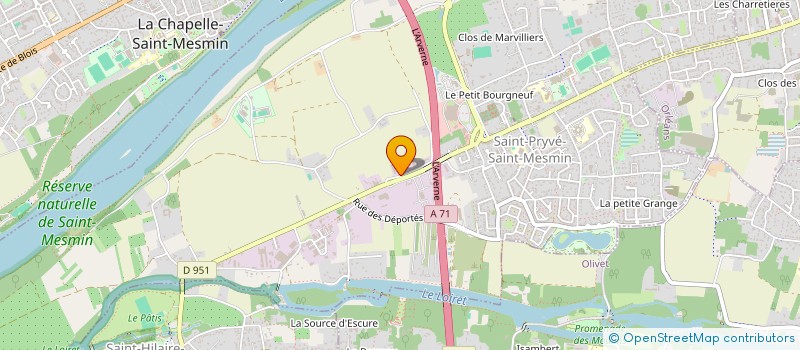 localisation de l'entreprise SCI LES 3G  SAINT-PRYVE-SAINT-MESMIN