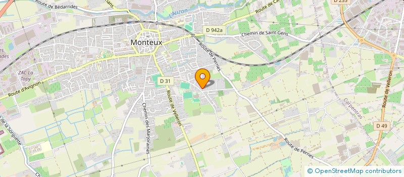 localisation de l'entreprise SCI LES 3H  MONTEUX