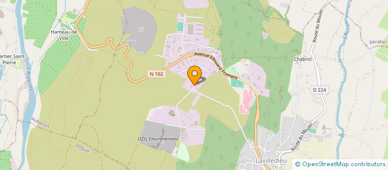 localisation de l'entreprise SCI LES 3J  LAVILLEDIEU