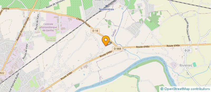 localisation de l'entreprise SCI LES 3J à GAILLAC