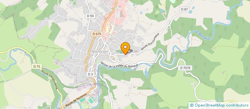 localisation de l'entreprise SCI LES 3K  NONTRON