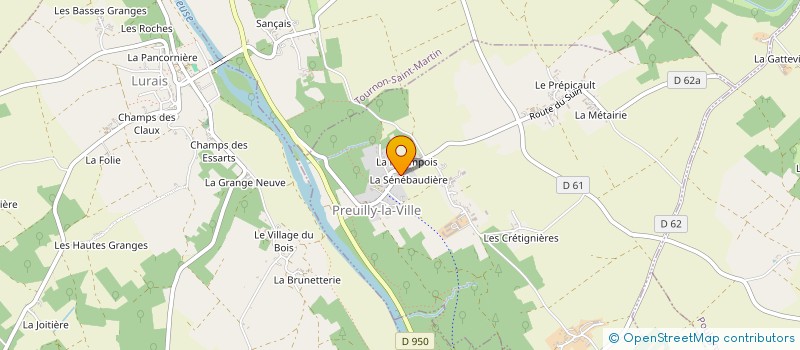 localisation de l'entreprise SCI LES 3L à PREUILLY-LA-VILLE