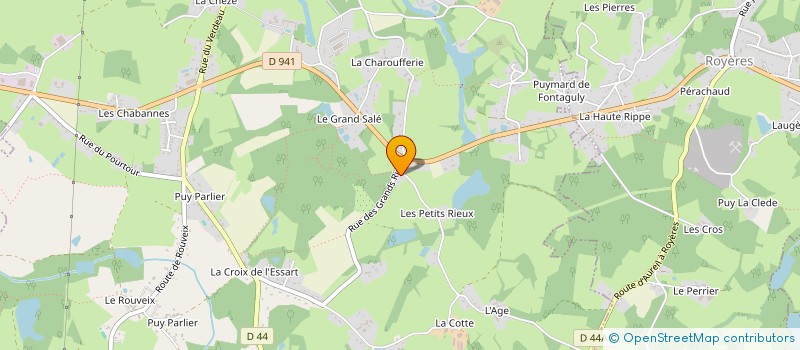 localisation de l'entreprise SCI LES 3M à SAINT-JUST-LE-MARTEL