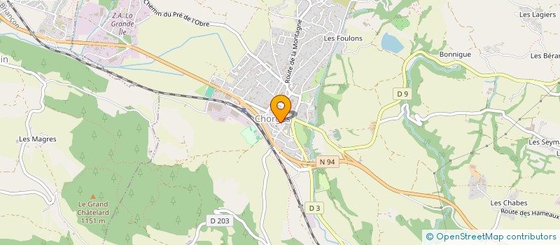 localisation de l'entreprise SCI LES 3T LOCATION à LA BATIE-NEUVE