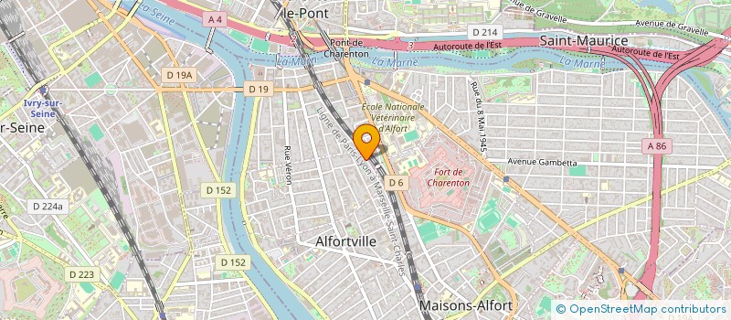 localisation de l'entreprise SCI LES 3V à ALFORTVILLE