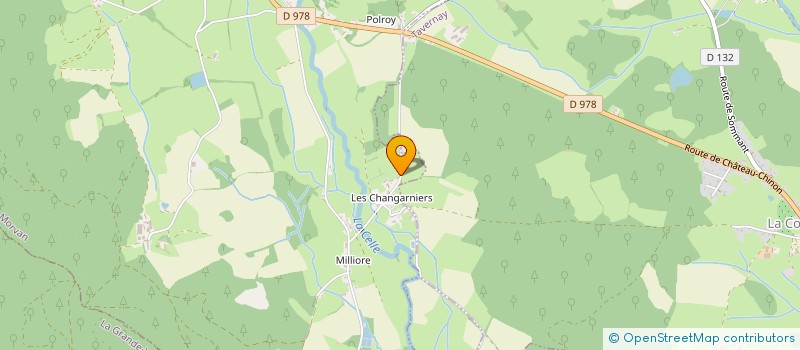 localisation de l'entreprise SCI LES 4 AMIS  LA CELLE-EN-MORVAN