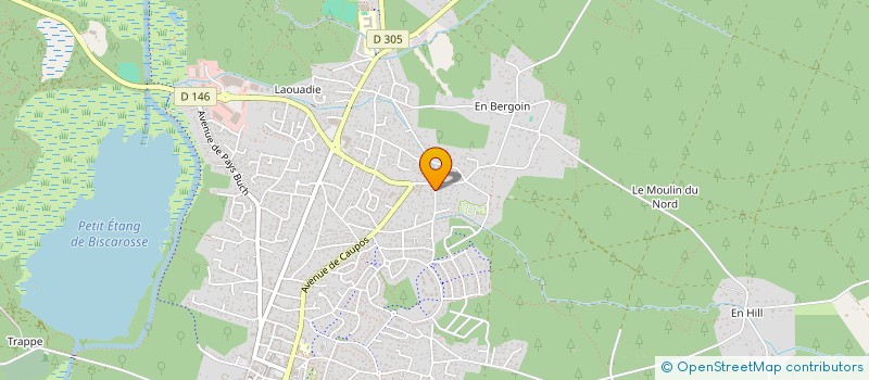 localisation de l'entreprise SCI LES 4 B  BISCARROSSE