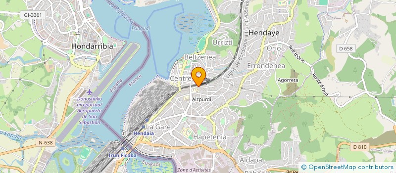 localisation de l'entreprise SCI LES 4 B  HENDAYE