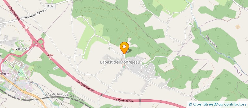 localisation de l'entreprise SCI LES 4 B  LABASTIDE-MONREJEAU