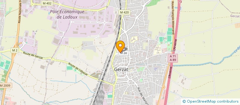 localisation de l'entreprise SCI LES 4 BARLETTA  GERZAT