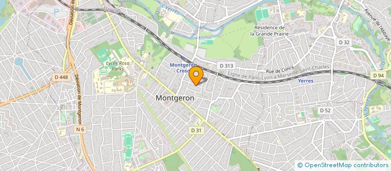 localisation de l'entreprise SCI LES 4 BILLES à MONTGERON
