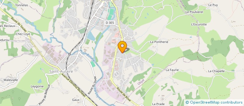 localisation de l'entreprise SCI LES 4 CHEMINS  SAINT-AULAIRE