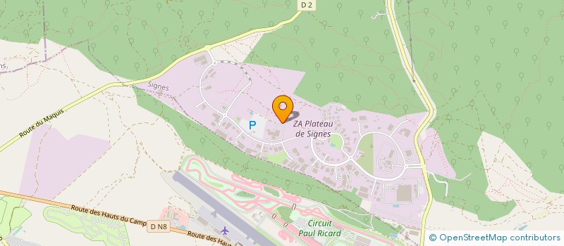 localisation de l'entreprise SCI LES 4 CHEMINS  SIGNES