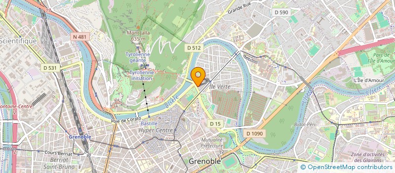 localisation de l'entreprise SCI LES 4 CHENES  GRENOBLE