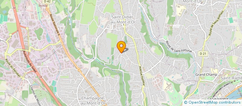 localisation de l'entreprise SCI LES 4 CHENES  SAINT-DIDIER-AU-MONT-D'OR