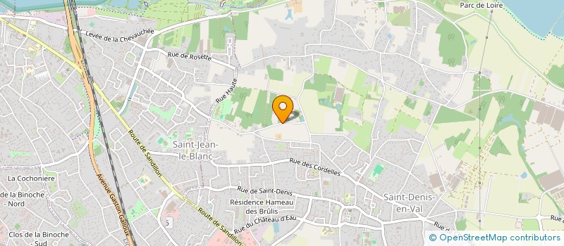 localisation de l'entreprise SCI LES 4 CHENES BLANCS  SAINT-DENIS-EN-VAL