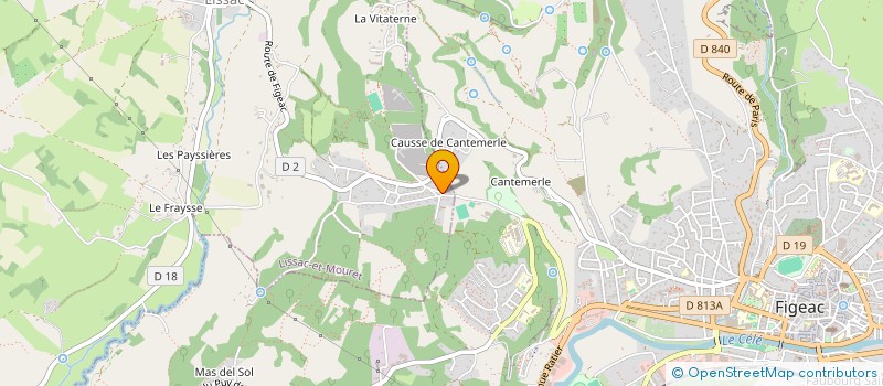 localisation de l'entreprise SCI LES 4 CHENES VERTS  JOUE-LES-TOURS
