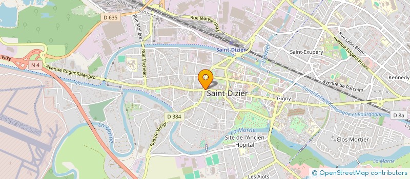 localisation de l'entreprise SCI LES 4 D à SAINT-DIZIER