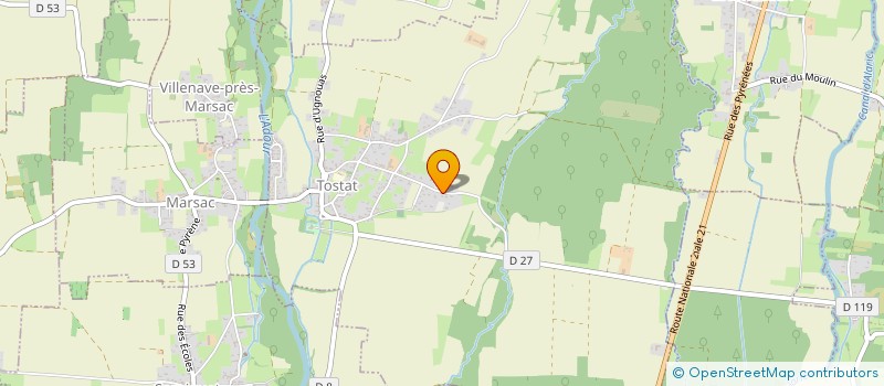 localisation de l'entreprise SCI LES 4 D  TOSTAT