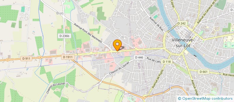 localisation de l'entreprise SCI LES 4 DES  BIAS